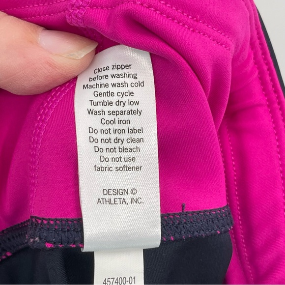 Athleta Electric Fuchsia Colorblock Sonar Tight Leggings - Picture 11 of 13